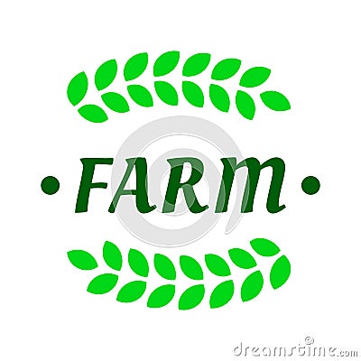 Farm logo template Vector Illustration