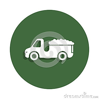 farm machine icon in badge style. One of Farm collection icon can be used for UI, UX Stock Photo