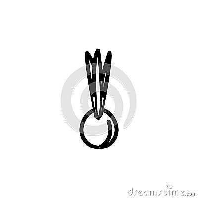 farm, onion icon. Element of farm product icon for mobile concept and web apps. Thin linefarm, onion icon can be used for web and Stock Photo