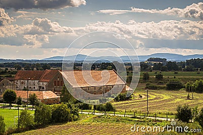 Farm in Poland Stock Photo