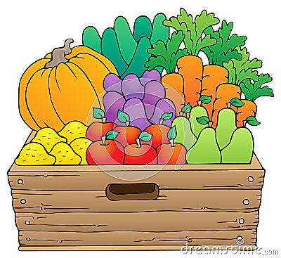 Farm products theme image 1 Vector Illustration