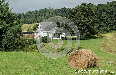 Farm Scene Stock Photo