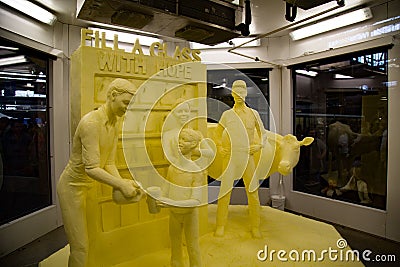 Farm Show Butter Sculpture Editorial Stock Photo