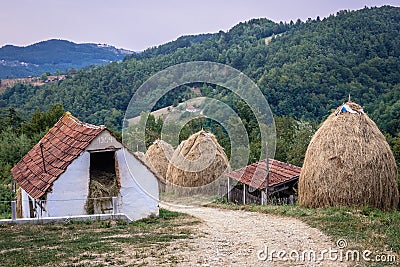 Farm in Serbia Stock Photo