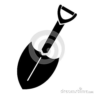 Farm spade shovel icon, simple style Vector Illustration