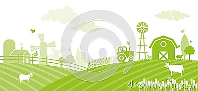 Farm Vector Illustration