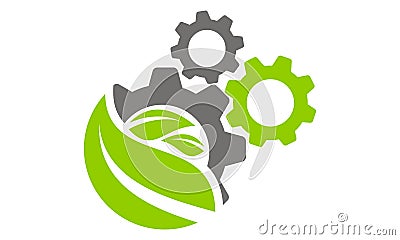 Farm Technology Logo Design Template Vector Illustration