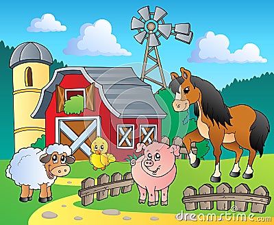 Farm theme image 4 Vector Illustration