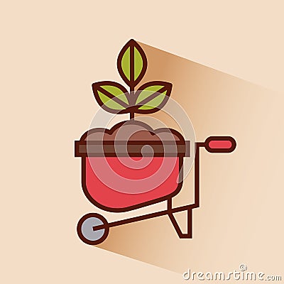 Farm tool flat Vector Illustration