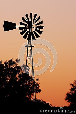 Farm windmill Stock Photo