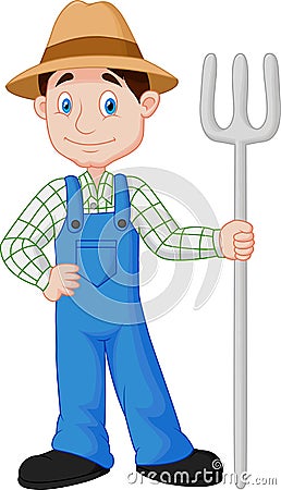 Farmer cartoon Vector Illustration