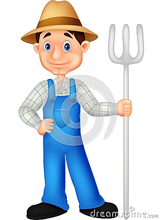 Farmer cartoon Vector Illustration