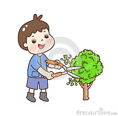 Farmer for farming character. Stock Photo