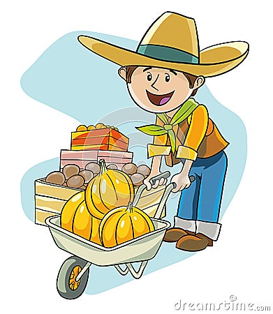 Farmer Vector Illustration