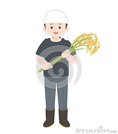 Farmer man Vector Illustration