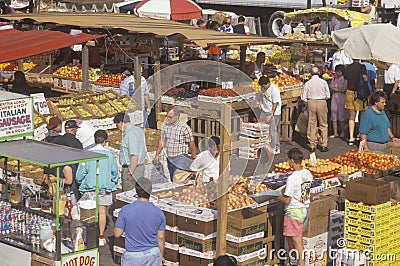 Farmer's Market in Boston, Editorial Stock Photo
