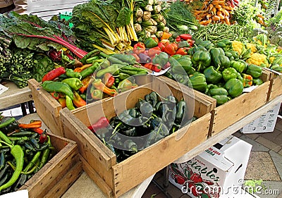 Farmers Market Stock Photo