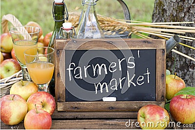 Farmers' market Stock Photo