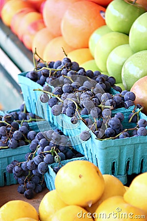 Farmers Market Fruit Stock Photo