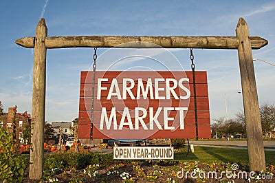Farmers Market Stock Photo