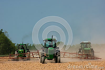 Farmers plowing the field Editorial Stock Photo