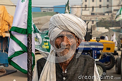 Farmers are protesting against new farm law in india Editorial Stock Photo