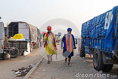 Farmers are protesting against new farm law in india Editorial Stock Photo