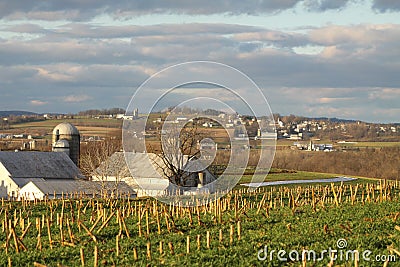 Farming Community Stock Photo