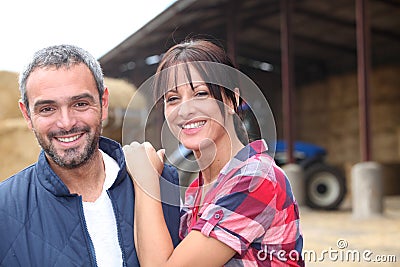 Farming couple Stock Photo