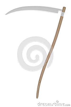 Farming tool - scythe Stock Photo