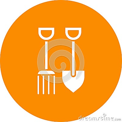 Farming Tools icon vector image. Vector Illustration