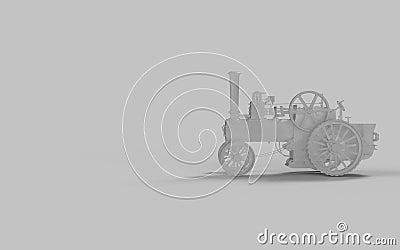 Farming tractor 3d rendering image Stock Photo