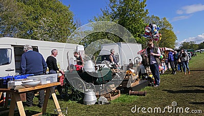 Farming Trade stalls at Shanes Castle Day Steam Rally 1 May 2022 Editorial Stock Photo