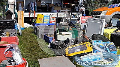 Farming Trade stalls at Shanes Castle Day Steam Rally 1 May 2022 Editorial Stock Photo