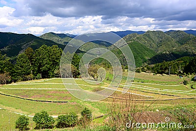 Farming village along Kumano Kodo, near Tanabe at Wakayama, Japan Stock Photo