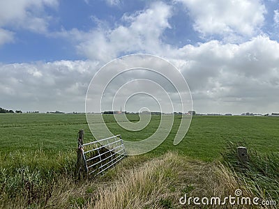 Farmland around Tzum in Friesland Stock Photo