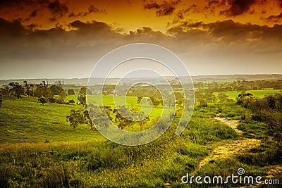 Farmland in Australia Stock Photo