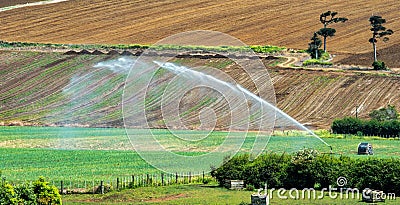Water cannons used for irrigation Stock Photo