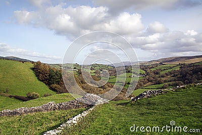 Farmland in Wales Stock Photo