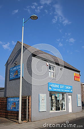 Farne Gift Shop, Seafield Rd, Seahouses Editorial Stock Photo