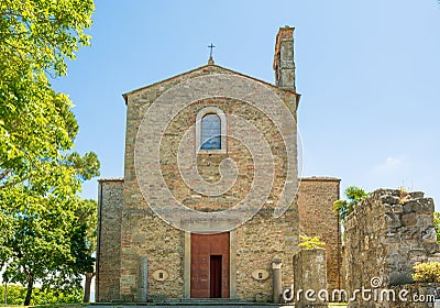 Farneta Abbey in 1014 in Cortona, Tuscany Stock Photo