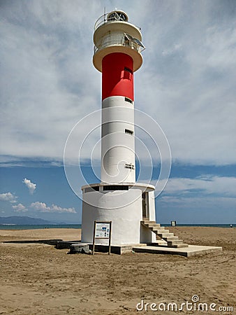 Faro del delta Stock Photo