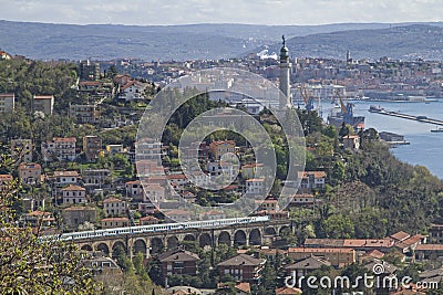 Faro della Vittoria in Trieste Stock Photo