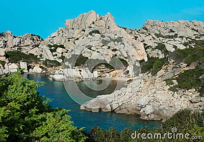 Capo Testa : coast in Costa Smeralda: Santa Teresa Gallura, Sardinia, Italy Stock Photo