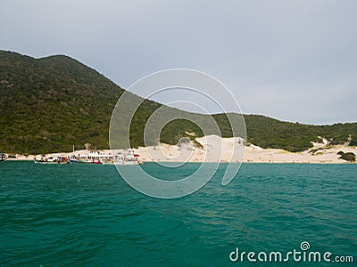Farol Beach in Arraial Do Cabo Stock Photo