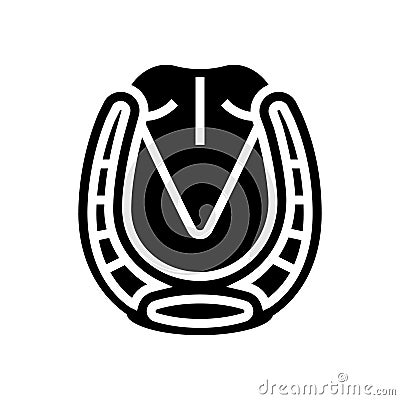 farrier blacksmith glyph icon vector illustration Vector Illustration