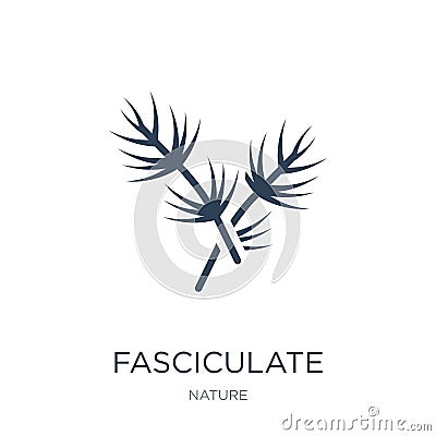 fasciculate icon in trendy design style. fasciculate icon isolated on white background. fasciculate vector icon simple and modern Vector Illustration