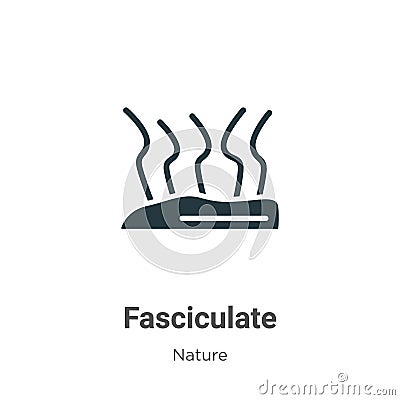 Fasciculate vector icon on white background. Flat vector fasciculate icon symbol sign from modern nature collection for mobile Vector Illustration