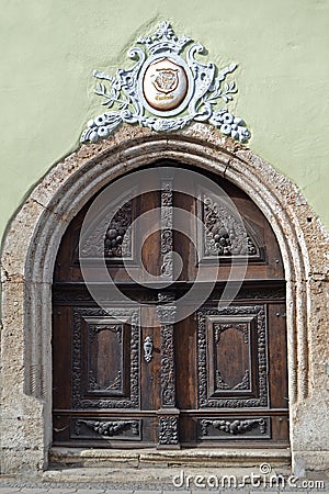 Fascinating Old Door in Germany Stock Photo