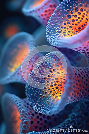 the fascinating world of cell life through captivating microscopic photography Stock Photo